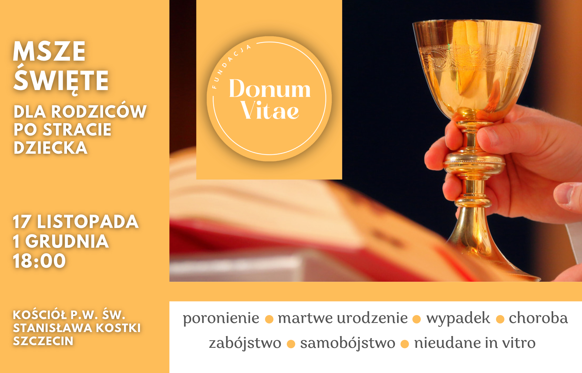 Msze Święte dla rodziców po stracie dzieci