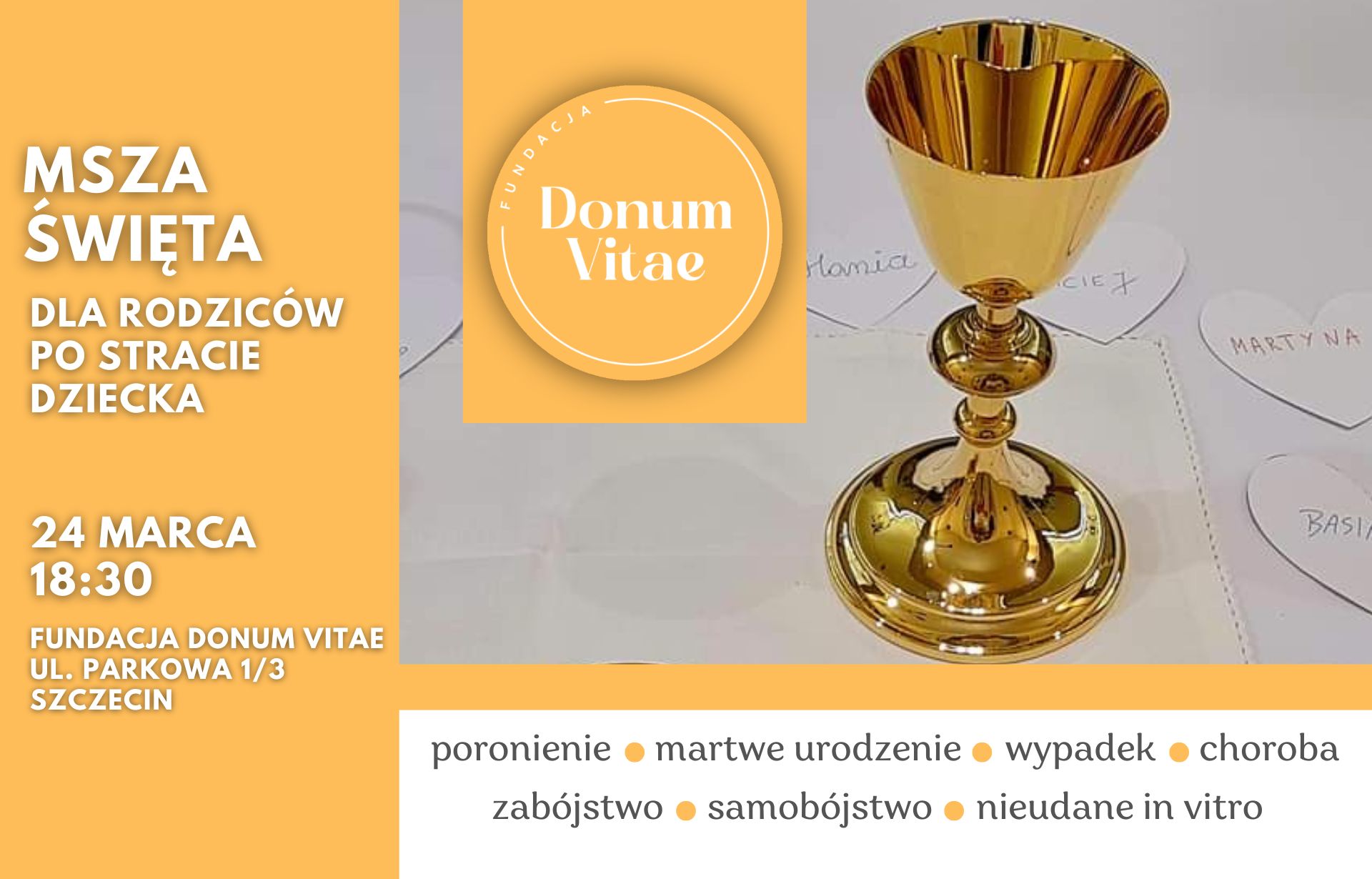 24.03.2025 - Msza Święta w intencji rodziców po stracie dzieci 