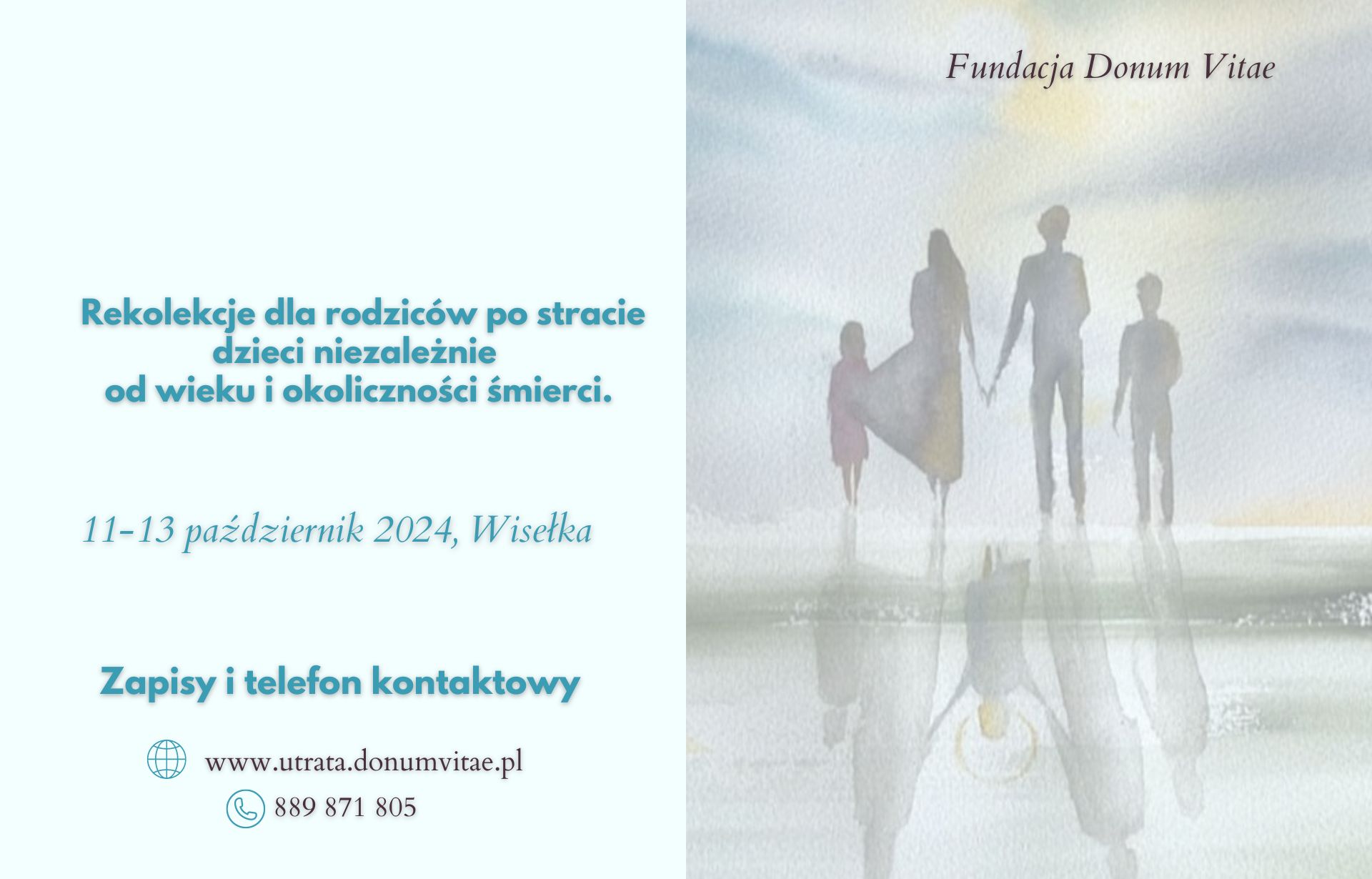 Zaproszenie na rekolekcje dla rodziców po stracie 